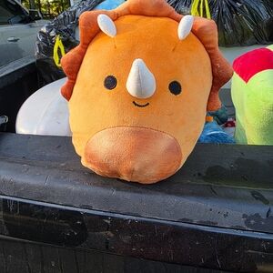 Squishmallows Orange Plush with White and Black Details